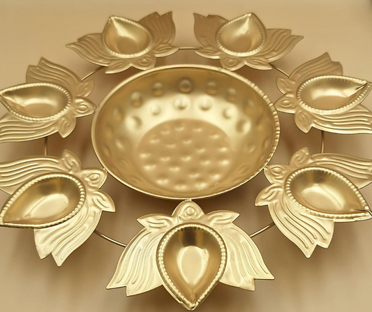 Designer Flower Petal Urli Tray 10 Inch Type 2