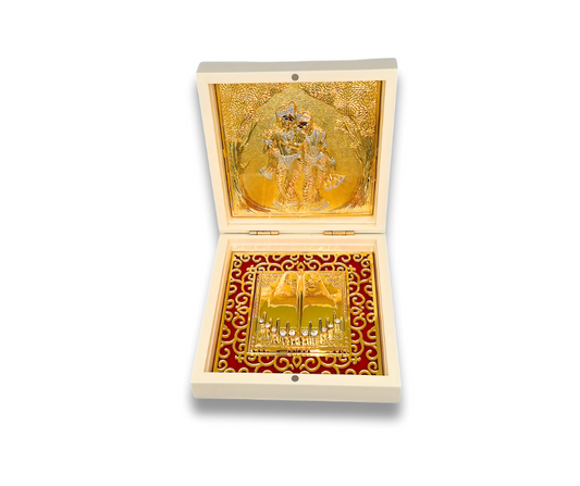 Devotional Pooja Box - Krishna ( Medium 12 x 12 cm )