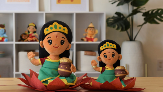 Modi Toys Laxmi Mantra Singing Plush Toy( Small and Medium Size )