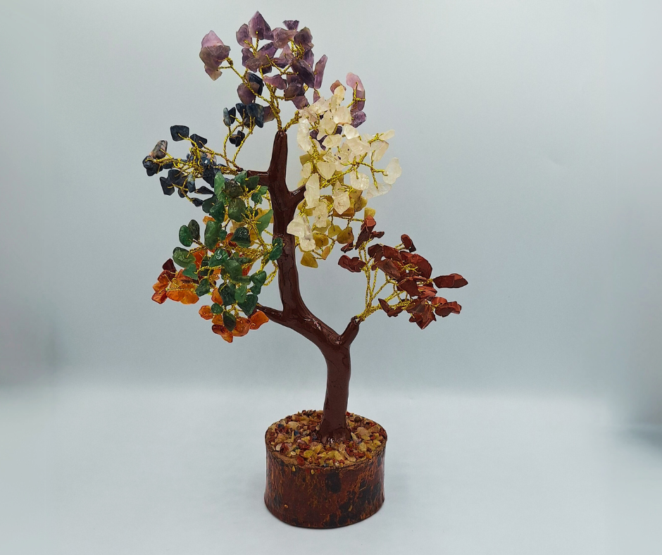 7  Chakra Crystal Tree - Natural Gemstone Crystal Tree