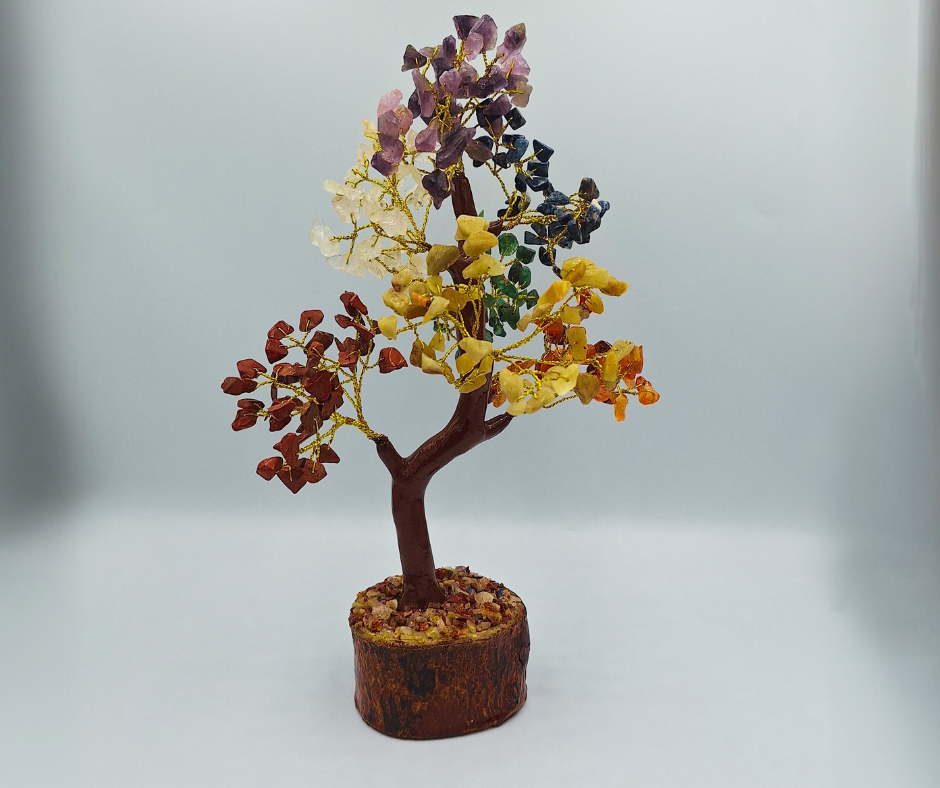 7 Chakra Crystal Tree - Natural Gemstone Crystal Tree