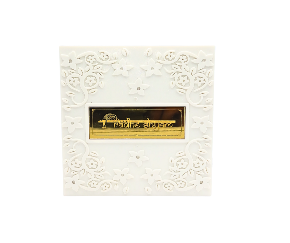 Devotional Pooja Box - Krishna ( Medium 12 x 12 cm )