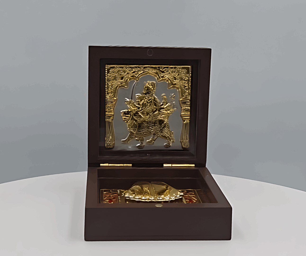 Devotional Pooja Box - Durga ( 8 x 8 cm) - East 2 West Emporium