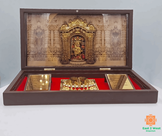 Devotional Pooja Box - Hanuman Baba ( Large 21.3 x 11.6 cm ) - East 2 West Emporium