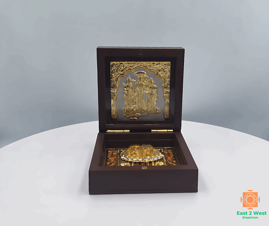Devotional Pooja Box -  Ram (  8 x 8 cm ) - East 2 West Emporium