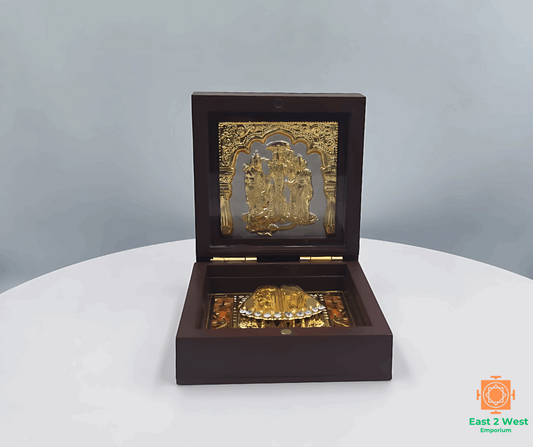 Devotional Pooja Box -  Ram (  8 x 8 cm ) - East 2 West Emporium