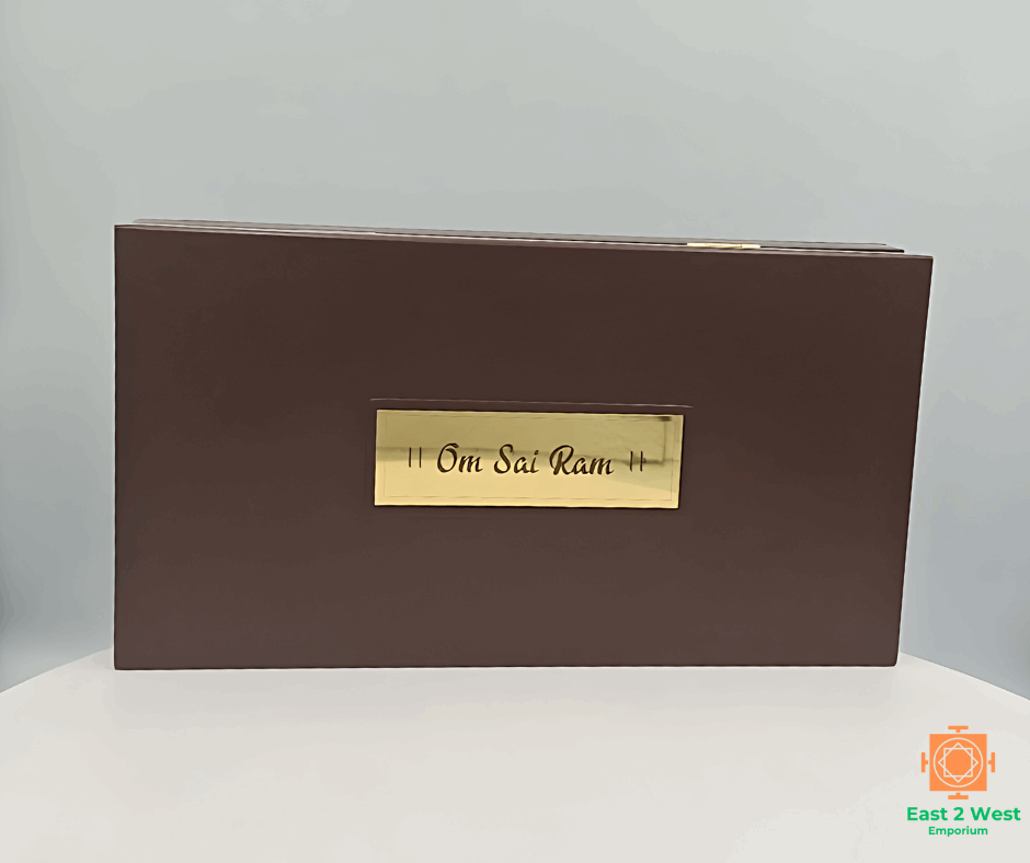 Devotional Pooja Box - Sai Baba ( Large 21.3 x 11.6 cm ) - East 2 West Emporium