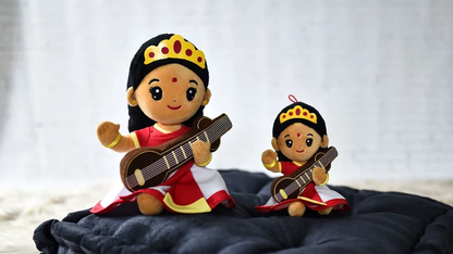 Modi Toys Saraswati Mantra Singing Plush Toy ( Small and Medium Size )