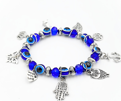 Evil Eye Multi Charm Bracelet