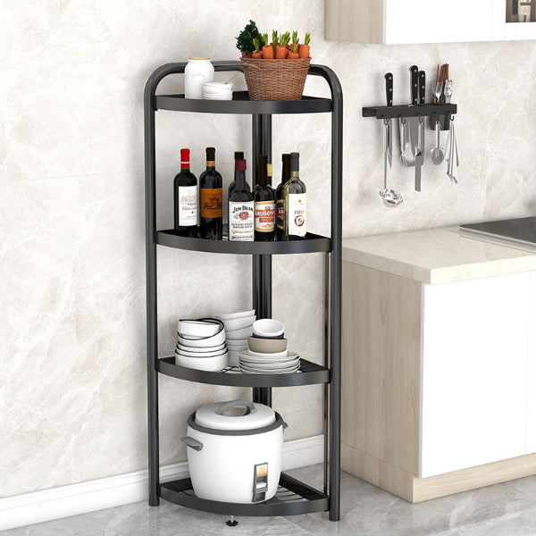 4 Tier Storage Rack Organizer Stylish Metal 4 Tier Multipurpose Kitchen Shelf Corner Storage Rack Organizer