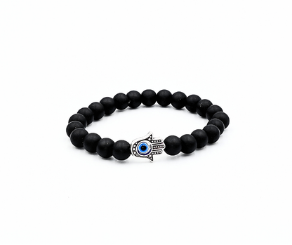 Lava Rock Evil Evil Eye Healing Bracelet Hamza Hand
