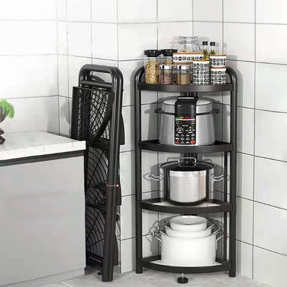 4 Tier Storage Rack Organizer Stylish Metal 4 Tier Multipurpose Kitchen Shelf Corner Storage Rack Organizer