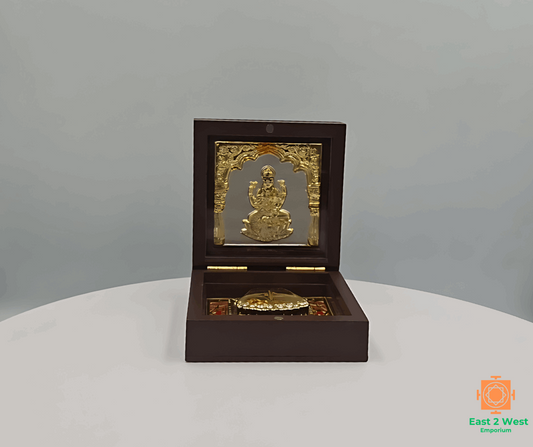 Devotional Pooja Box - Lakshmi (  8 x 8cm ) - East 2 West Emporium