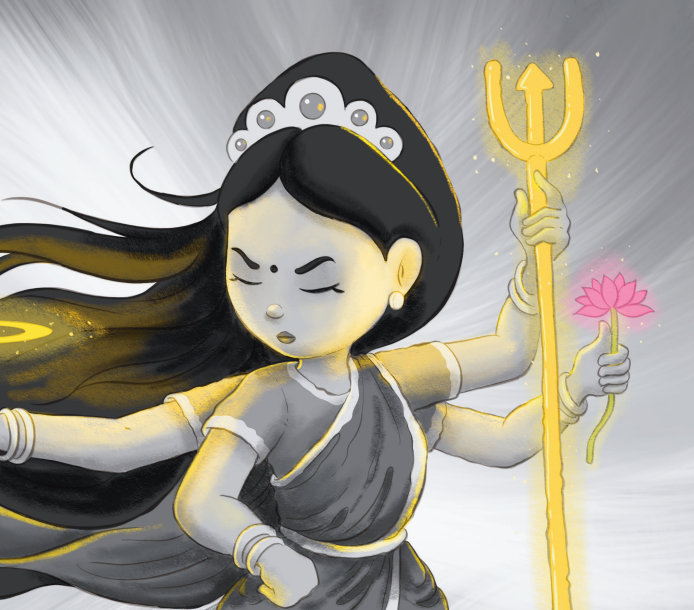 Hindu Kids Book | Durga And The Mean Demon